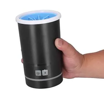 Dpofirs Pet Washer, Automatic USB Rechargeable Soft Brushes Portable Dog Foot Cleaner for Small Medium Dogs