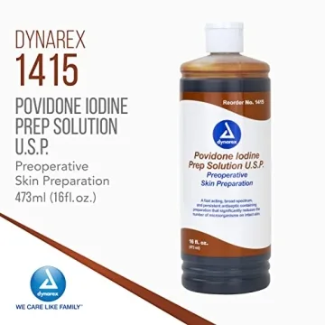 Dynarex Povidone Iodine Prep Solution 16oz Antiseptic