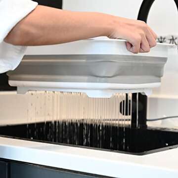 Mxnelar 4PCS Collapsible Washing Set for Camping