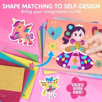 Klever Kits Foam Art Kit for Kids - 800+ Stickers & Art Boards