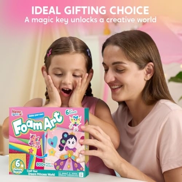 Klever Kits Foam Art Kit for Kids - 800+ Stickers & Art Boards