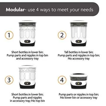 Baby Brezza 4 in 1 Baby Bottle Sterilizer for Safe Feeding