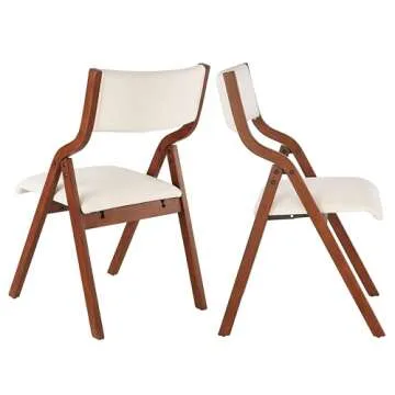 Ball & Cast Cream White Folding Chairs Set of 2