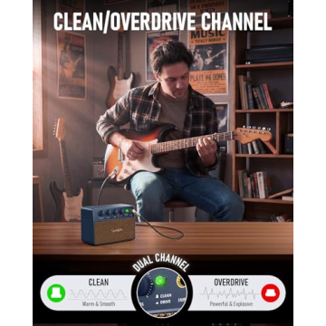 Flatsons FBA-10 Mini Guitar Amplifier - Portable & Versatile