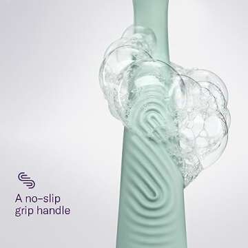 Flamingo Razors for Women Shave Set, 1 Women's Razor Handle (Sage), 2 Razor Five-Blade Refills, 1 oz. Foaming Shave Gel, and 1 Shower Holder