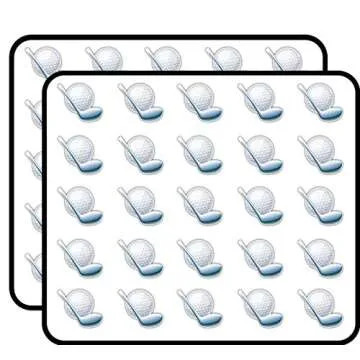 Golf Sport Accessories Art Decor Sticker for Scrapbooking, Calendars, Arts, Kids DIY Crafts, Album, Bullet Journals 50 Pack