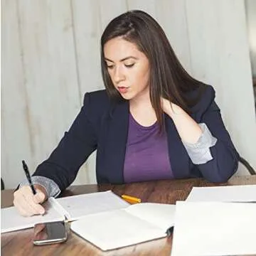 Smart Color Art 45 Pack Black Gel Pens - Smooth Writing & Comfort Grip