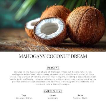 Lapew Mahogany Coconut Dream Carpet Freshener Powder: Powerful Odor Eliminator for Home, Upholstery ...
