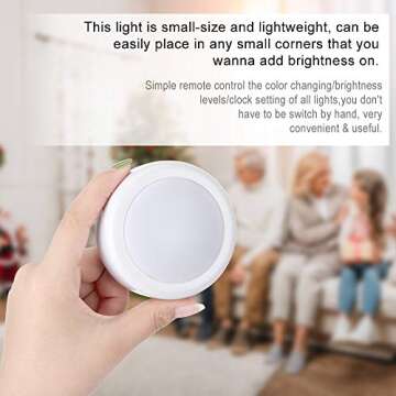 Puck Lights with Remote Control RGB 13 Color Options