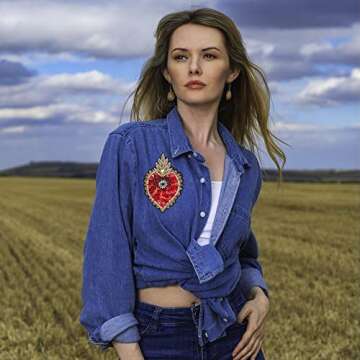 INFUNLY Evil Eyes Heart Beaded Patches Rhinestone Applique Patches 3 Style Sequin Applique Sew on Crystal Heart Patch for Clothing Jeans Jackets Handbag Shoes DIY Decor