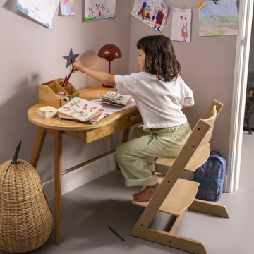 Stokke Tripp Trapp Chair - Ergonomic, Adjustable Wooden Chair for Every Family Member