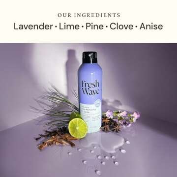 Fresh Wave Lavender Odor Eliminator Spray & Air Freshener, 8 oz. | Pack of 2 | Non-Aerosol, Fine Mis...