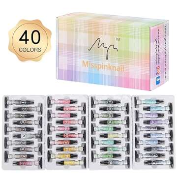 Gel palette Painting gel for nail art 40colors individual squares UV LED Gel for Nail Art DIY