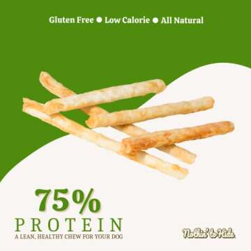 Fieldcrest Farms Rawhide-Free Twist Stix for Dogs - 30 Sticks