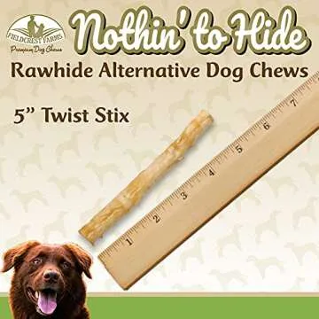 Fieldcrest Farms Rawhide-Free Twist Stix for Dogs - 30 Sticks