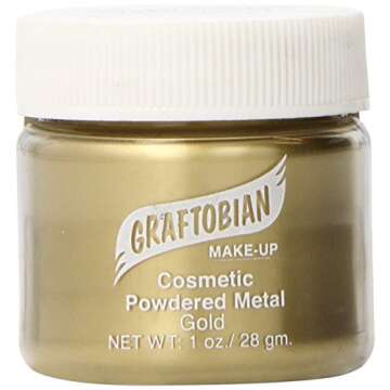 Graftobian Powdered Metal - Gold (1 oz) for Sublime Highlights