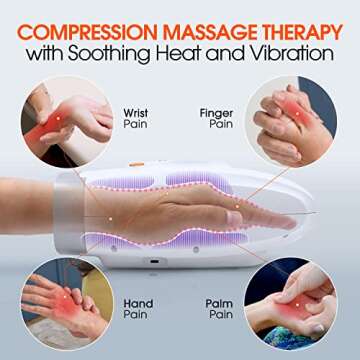 Hand Massager for Arthritis and Carpal Tunnel - Wrist Massager, Hand Massage, Finger Massager, Carpa...