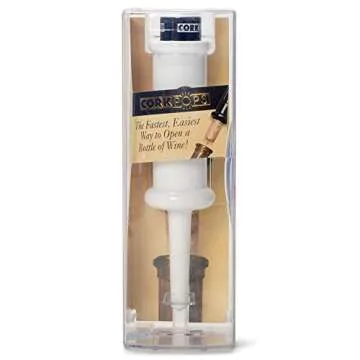 Cork Pops White 6.5 Inch Original Wine Bottle Opener