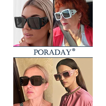 Stylish PORADAY Square Sunglasses for All Occasions