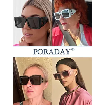 Stylish PORADAY Square Sunglasses for All Occasions