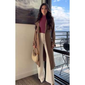 REORIA Women's Long Sleeve Mock Turtle Neck Tops Fall Basic Double Lined Layering Slim Fitted Shirts Thermal Undershirt Winter Clothes(Burgundy Small)