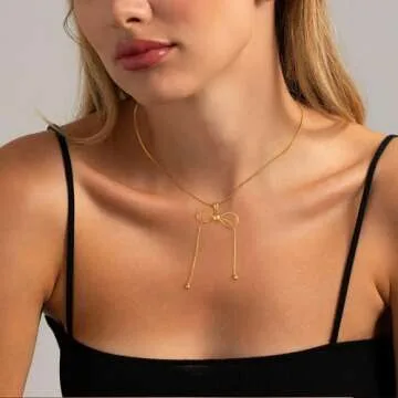 BAYLAY Valentines Day Gifts for Women - Gold Necklace for Women, 18K Gold Plated Heart Necklace Tiny Heart Pendant Necklaces for Women Jewelry Gold Necklace for Women Valentines Day Gifts