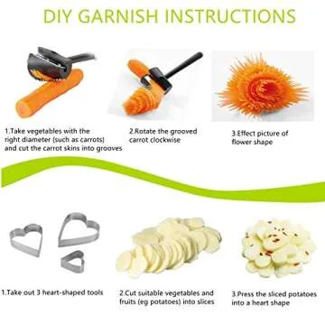 Cyhawcerv 20 PCS Vegetable Chopper Onion Chopper Dicer - DIY Fun Food Tools Cutter Potato Slicer Veggie Chopper Mandoline Slicer with Container Kitchen Gadgets for Fruits,Vegetables and Salad, Grey