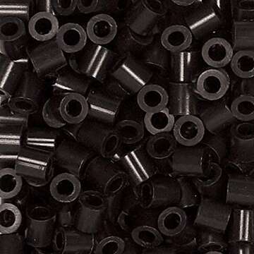 Perler Black Beads for Kids Crafts, 1000 pcs