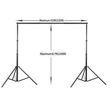 HYJ-INC 10 Ft Adjustable Background Stand for Photography