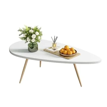 SAYGOER Modern Oval Coffee Table for Living Room - Simple & Elegant Design