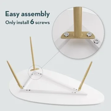 Elegant SAYGOER Modern Coffee Table for Small Spaces