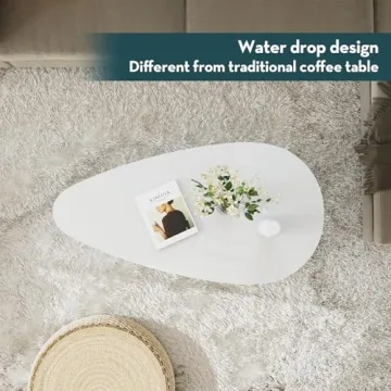 Elegant SAYGOER Modern Coffee Table for Small Spaces
