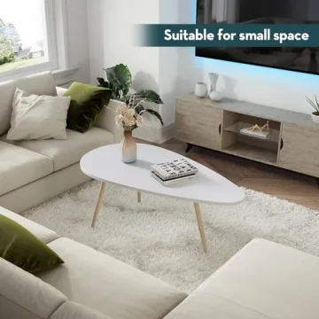 Elegant SAYGOER Modern Coffee Table for Small Spaces