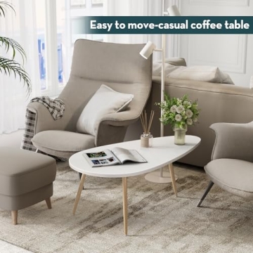 Elegant SAYGOER Modern Coffee Table for Small Spaces