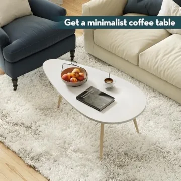 Elegant SAYGOER Modern Coffee Table for Small Spaces