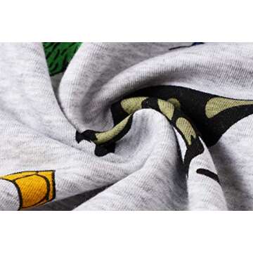 Little Hand Toddler Boy Sweatshirt Hoodie Long Sleeve Pullover Tops Crew Neck Dinosaur Shirts 2 3 T