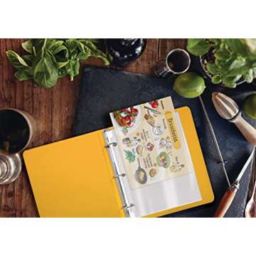 Better Office Products 200 Count Mini Poly Sheet Protectors, Standard Weight, Diamond Clear, 5.5" x 8.5", 200 Pack