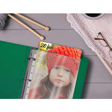 Better Office Products 200 Count Mini Poly Sheet Protectors, Standard Weight, Diamond Clear, 5.5" x 8.5", 200 Pack