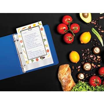 Better Office Products 200 Count Mini Poly Sheet Protectors, Standard Weight, Diamond Clear, 5.5" x 8.5", 200 Pack