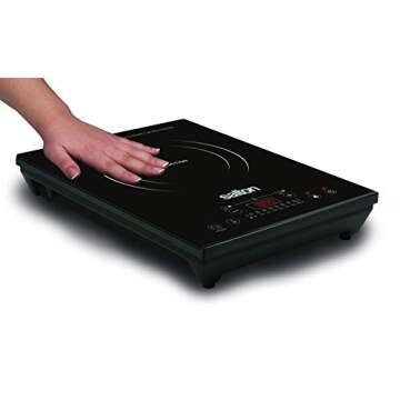 Salton ID1350, Induction Portable Electric Cooktop, 2.5"x11.3"x14.8", Black