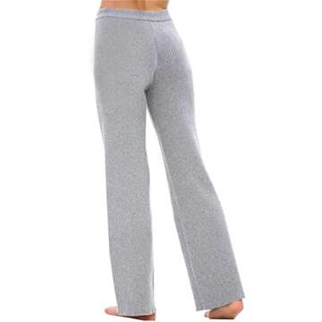 DAIMIDY Women's Cashmere Wide Leg Pants