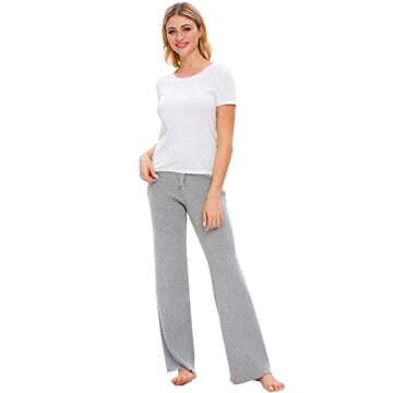 DAIMIDY Women's Cashmere Wide Leg Pants