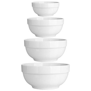 Versatile DOWAN Nesting Bowls Set, Microwave Safe Serving Bowls