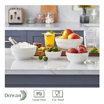 Versatile DOWAN Nesting Bowls Set, Microwave Safe Serving Bowls