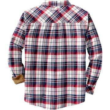 Legendary Whitetails Men's Big Buck Camp Flannel, Long Sleeve Plaid Button Down Casual Shirt, Cordur...