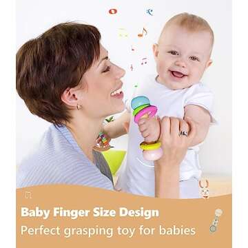 Montessori Rattle Play Kit for Babies Aged 0-12 Months