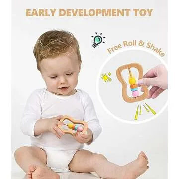 Montessori Rattle Play Kit for Babies Aged 0-12 Months