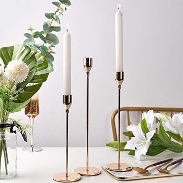 Elegant Denique Candle Holders Set for Weddings and Decor