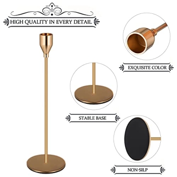 Elegant Denique Candle Holders Set for Weddings and Decor