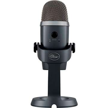 Newest Blue Yeti Nano Premium USB Microphone for Gaming, Streaming,Podcasting, PC & Mac with GalliumPi Bundles